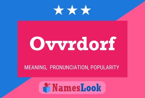 ملصق اسم Ovvrdorf