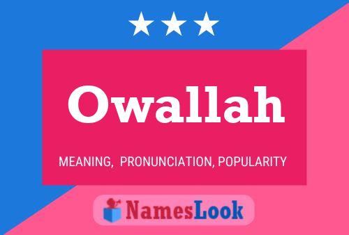 ملصق اسم Owallah