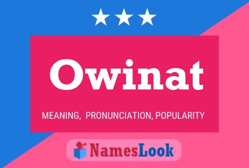 ملصق اسم Owinat