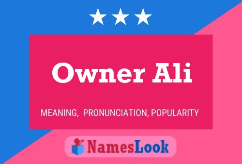 ملصق اسم Owner Ali