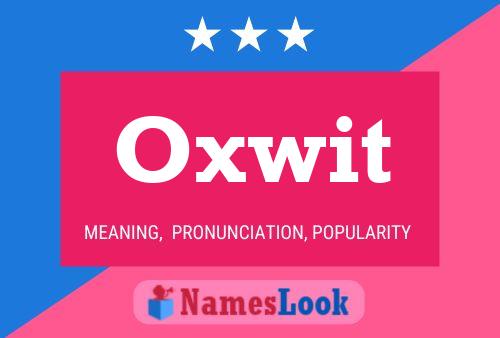 ملصق اسم Oxwit