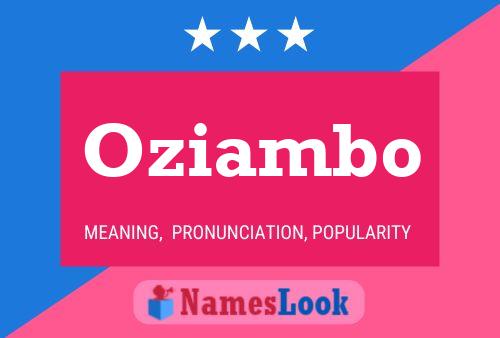 ملصق اسم Oziambo