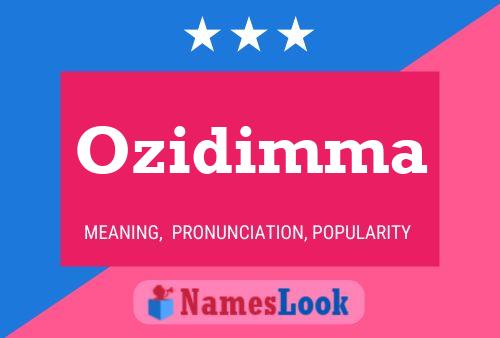 ملصق اسم Ozidimma