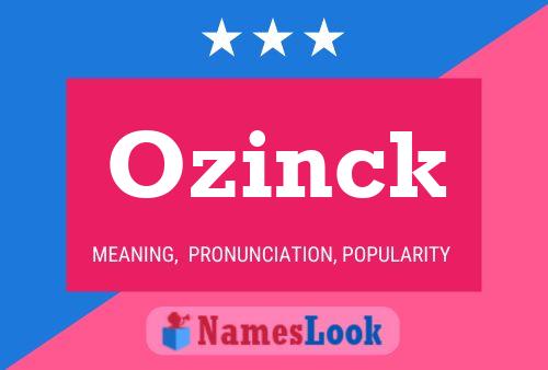 ملصق اسم Ozinck