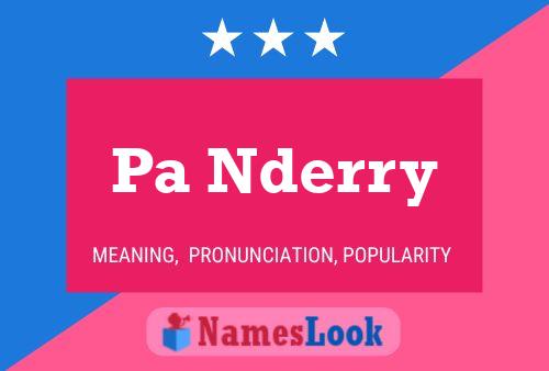 ملصق اسم Pa Nderry