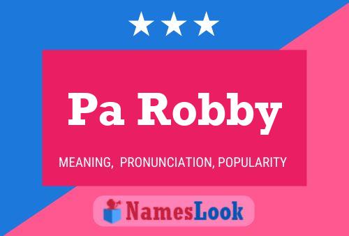 ملصق اسم Pa Robby