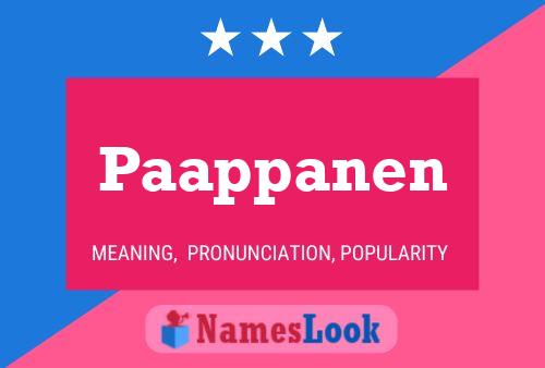 ملصق اسم Paappanen