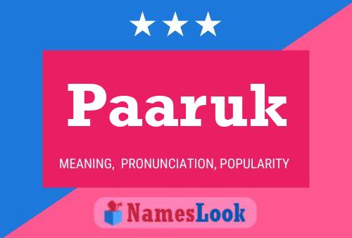 ملصق اسم Paaruk