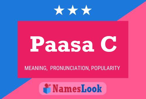 ملصق اسم Paasa C