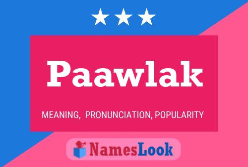 ملصق اسم Paawlak