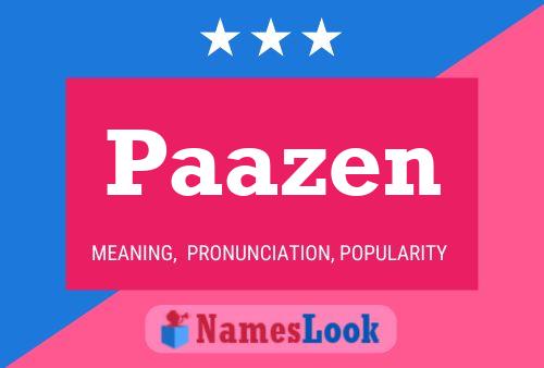 ملصق اسم Paazen