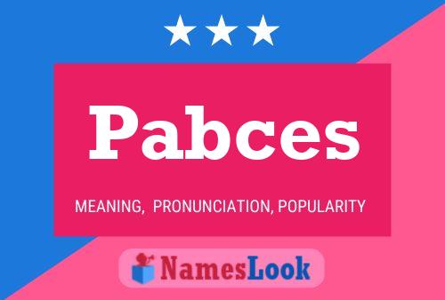 ملصق اسم Pabces