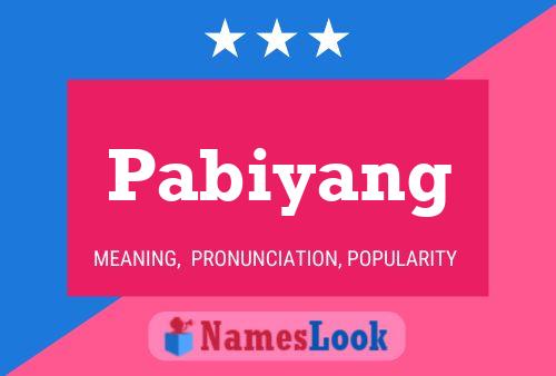 ملصق اسم Pabiyang