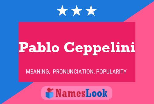 ملصق اسم Pablo Ceppelini