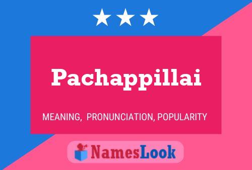 ملصق اسم Pachappillai