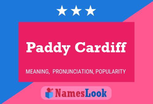 ملصق اسم Paddy Cardiff