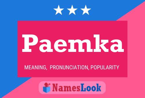 ملصق اسم Paemka