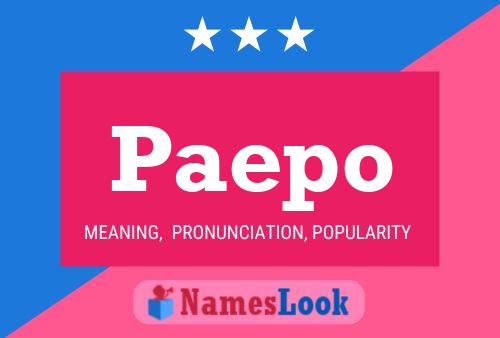 ملصق اسم Paepo