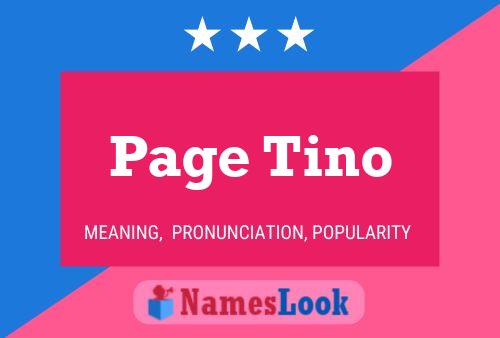 ملصق اسم Page Tino