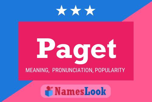 ملصق اسم Paget