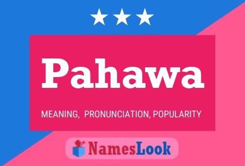 ملصق اسم Pahawa