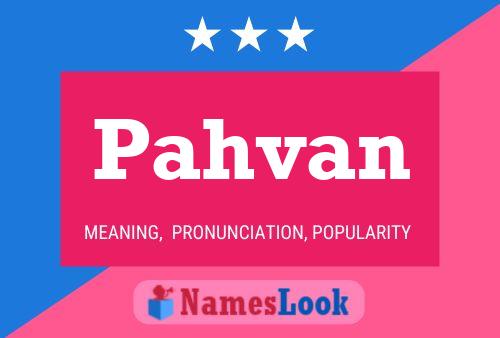 ملصق اسم Pahvan