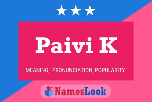 ملصق اسم Paivi K