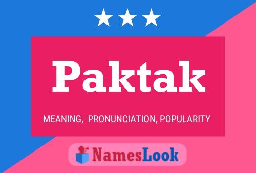 ملصق اسم Paktak