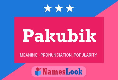 ملصق اسم Pakubik