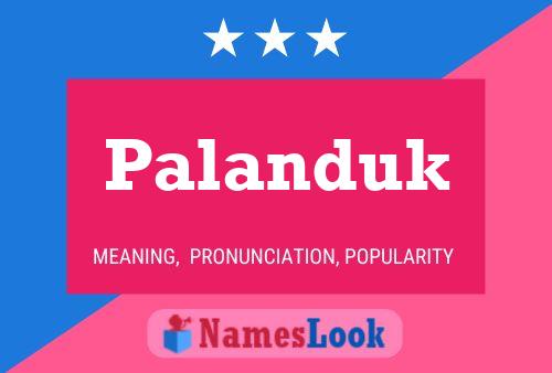 ملصق اسم Palanduk