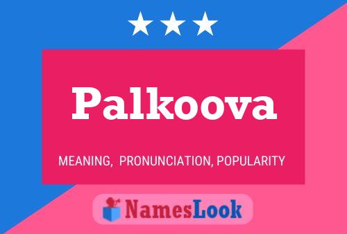 ملصق اسم Palkoova