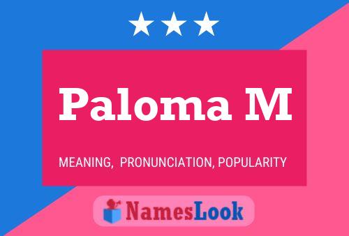 ملصق اسم Paloma M