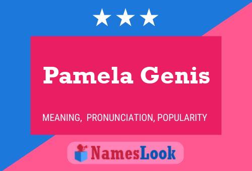 ملصق اسم Pamela Genis