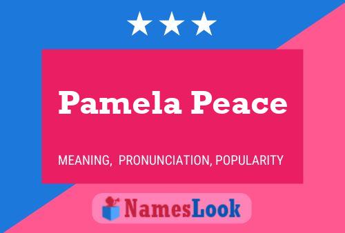 ملصق اسم Pamela Peace