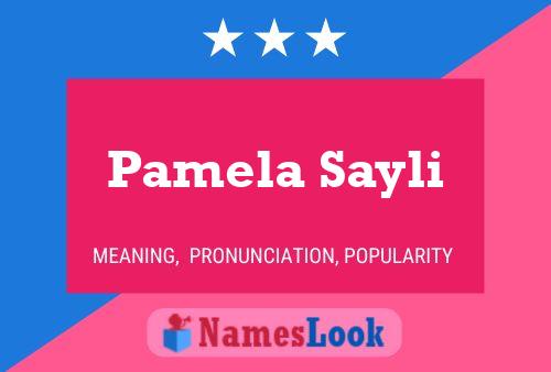 ملصق اسم Pamela Sayli