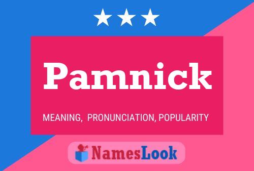 ملصق اسم Pamnick