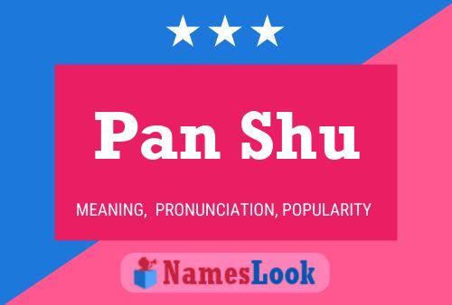 ملصق اسم Pan Shu