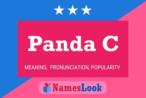 ملصق اسم Panda C