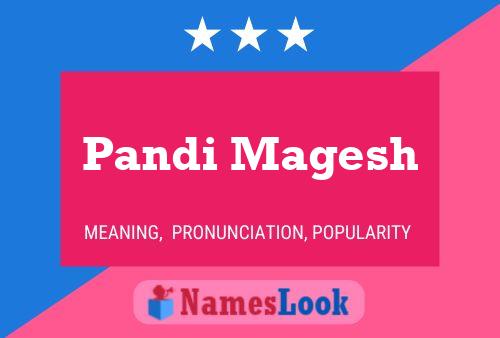 ملصق اسم Pandi Magesh