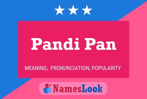 ملصق اسم Pandi Pan