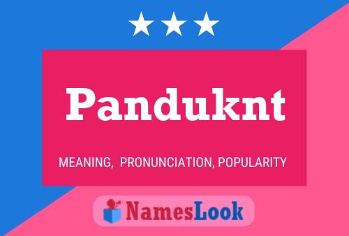 ملصق اسم Panduknt