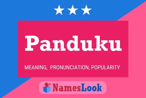 ملصق اسم Panduku