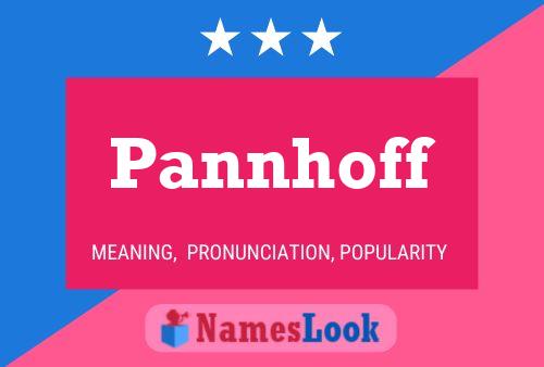 ملصق اسم Pannhoff