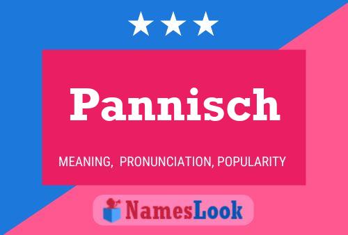 ملصق اسم Pannisch