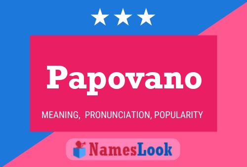 ملصق اسم Papovano