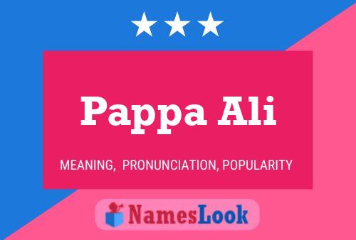 ملصق اسم Pappa Ali