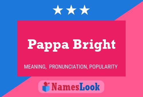 ملصق اسم Pappa Bright