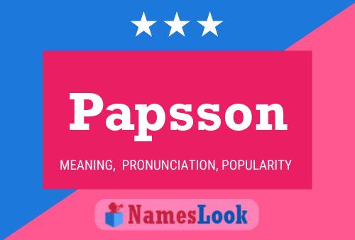 ملصق اسم Papsson