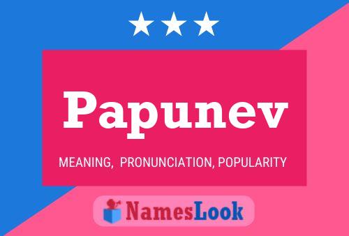 ملصق اسم Papunev