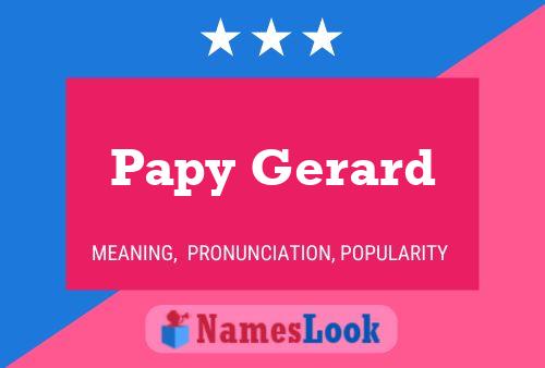 ملصق اسم Papy Gerard